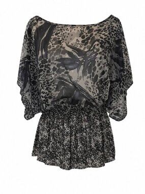 MILEY CYRUS & MAX AZRIA Printed Top